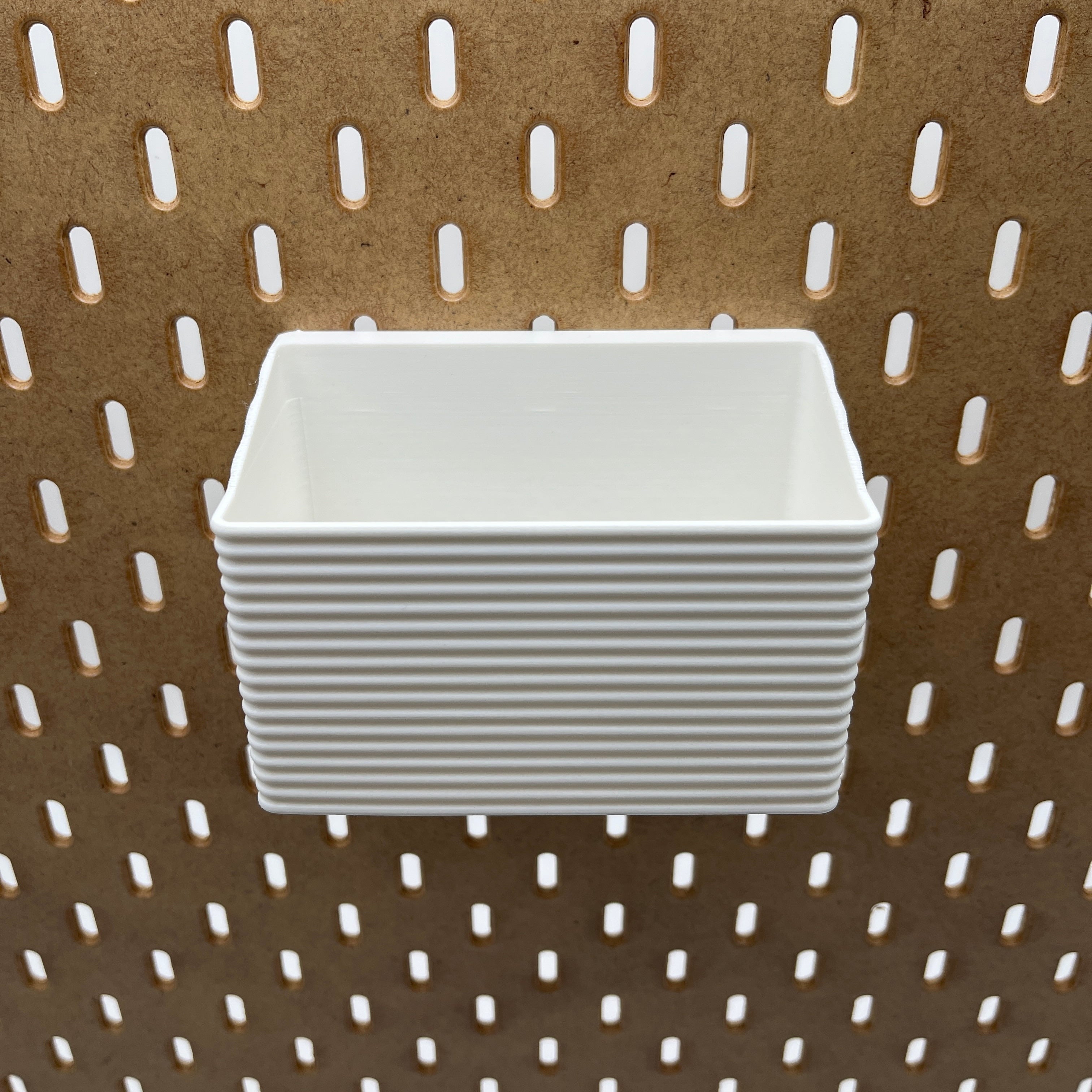 Striped Pegboard Bins, SKADIS, Tall, W:120mm — view 2