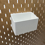 Striped Pegboard Bins, SKADIS, Tall, W:120mm