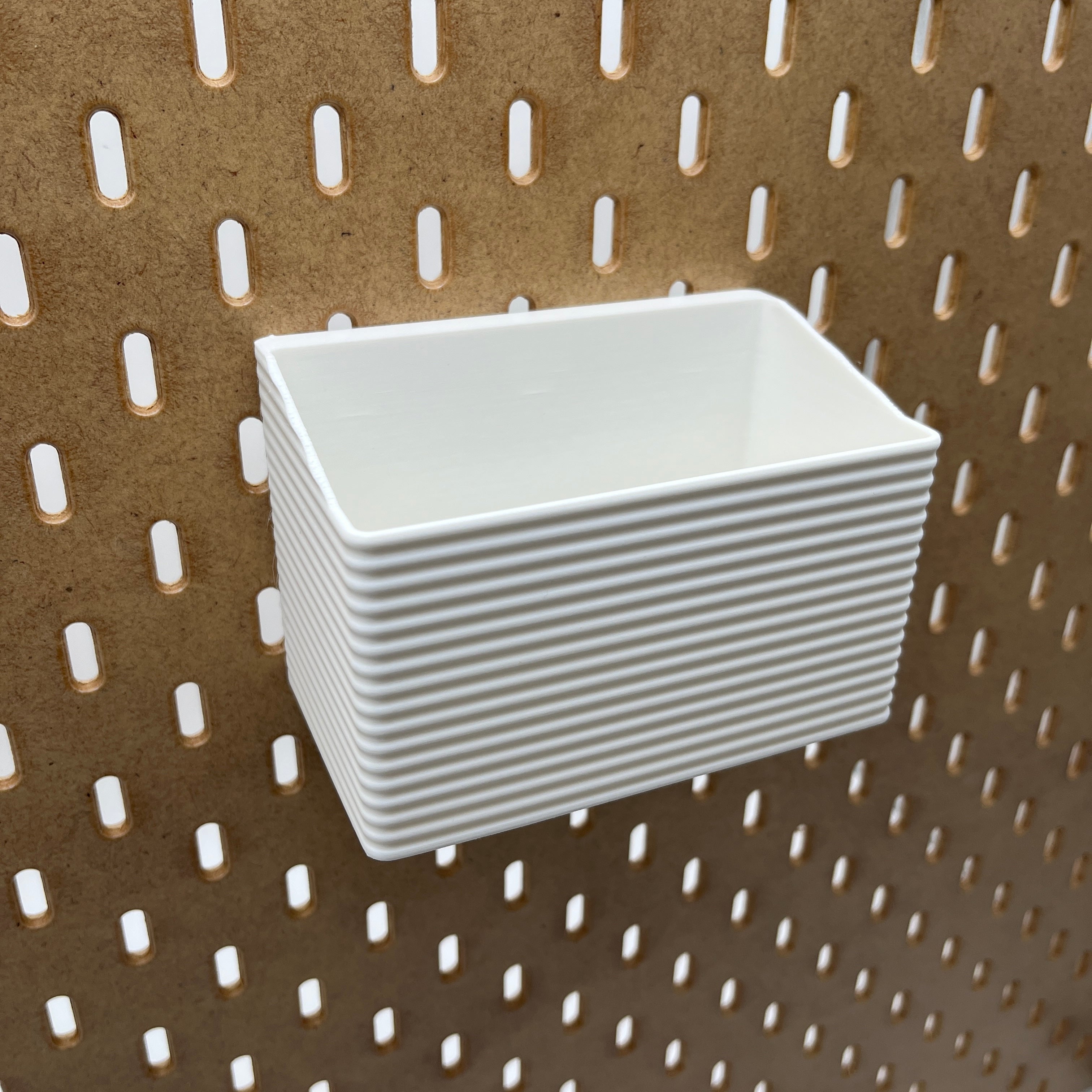 Striped Pegboard Bins, SKADIS, Tall, W:120mm