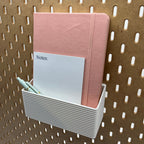 Striped Pegboard Bins, SKADIS, Tall, W:160mm — view 2