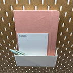 Striped Pegboard Bins