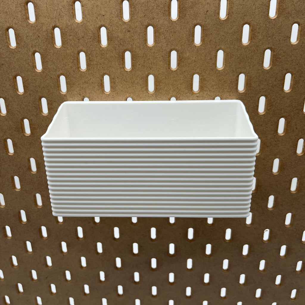 Striped Pegboard Bins