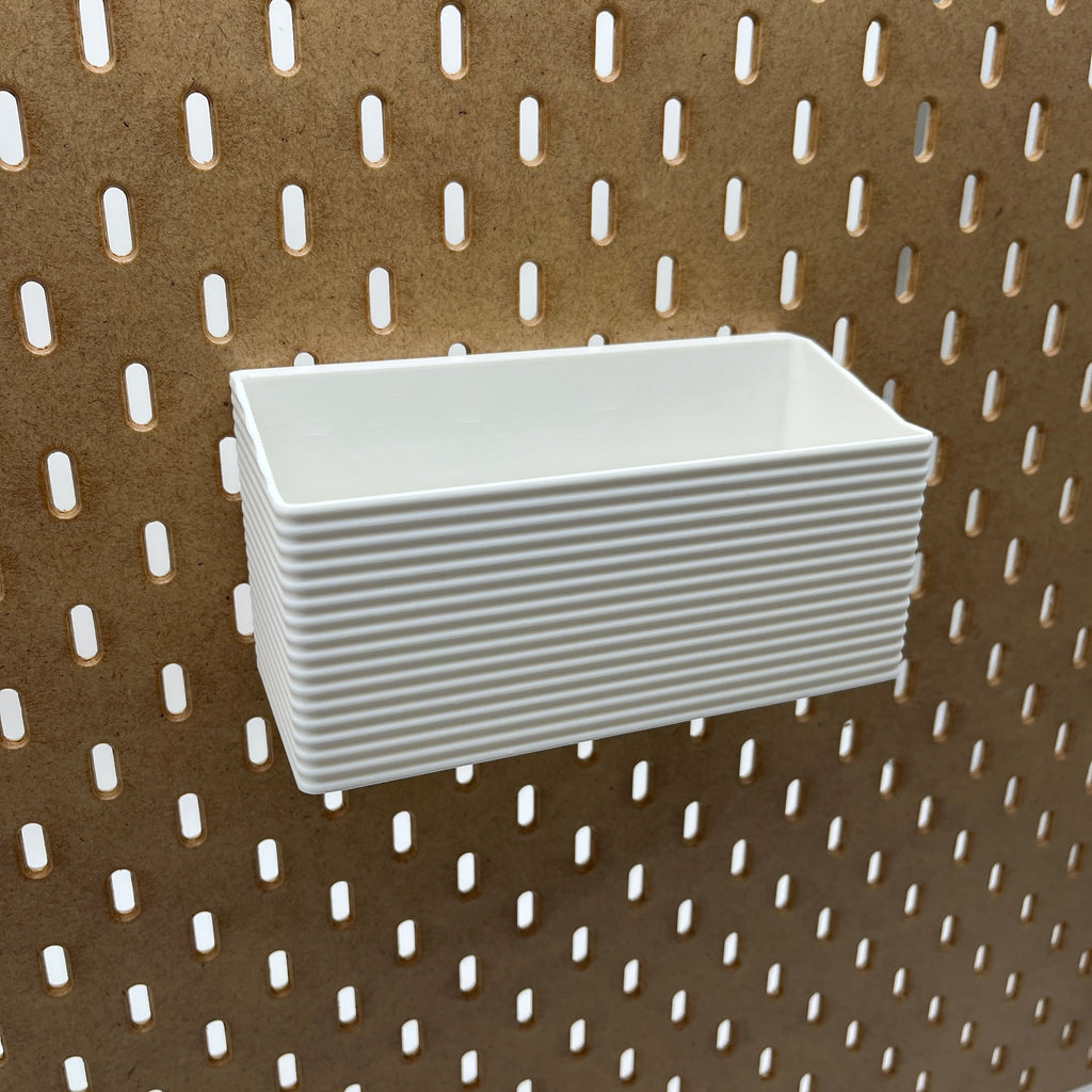 Striped Pegboard Bins, SKADIS, Tall, W:160mm — view 3