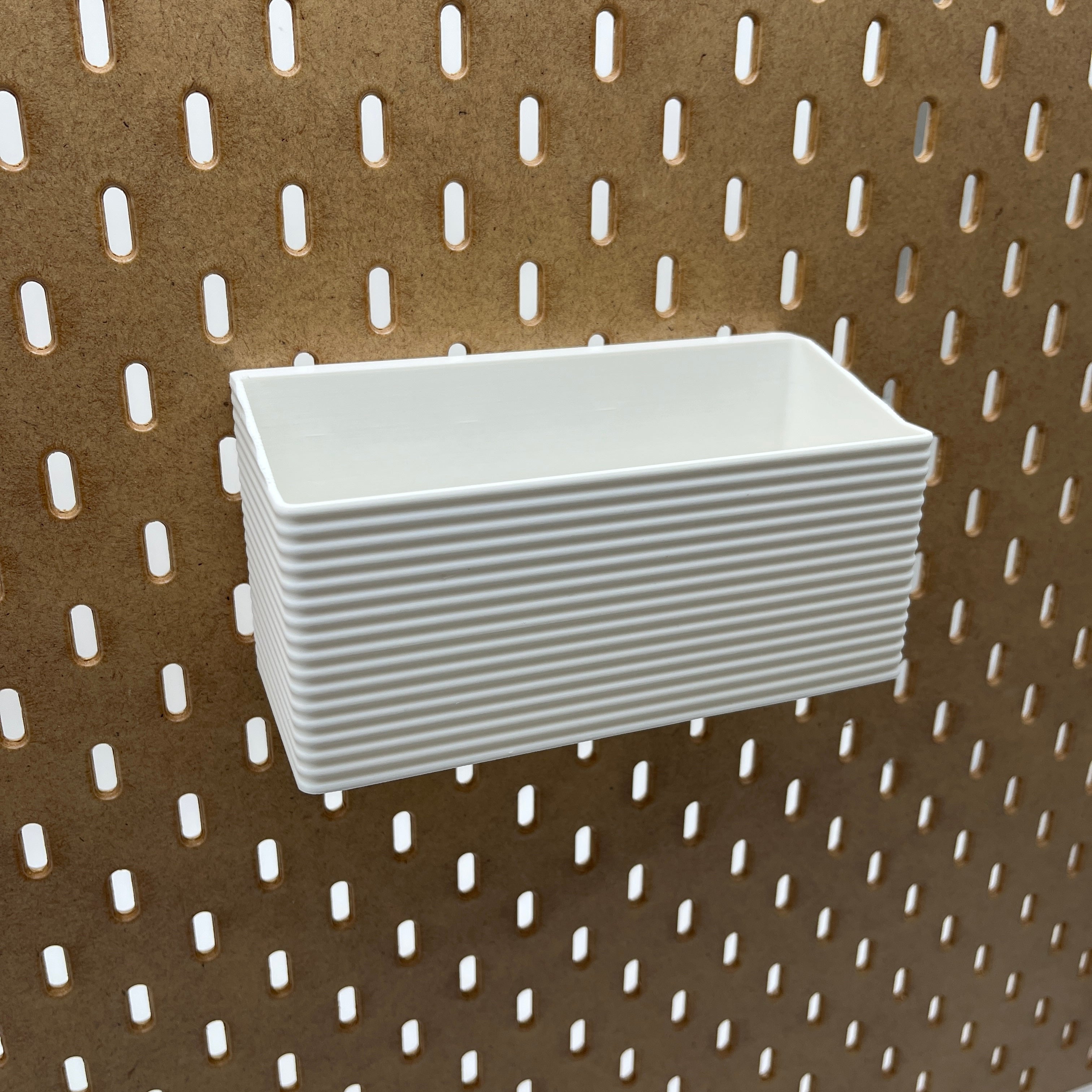 Striped Pegboard Bins, SKADIS, Tall, W:160mm — view 3