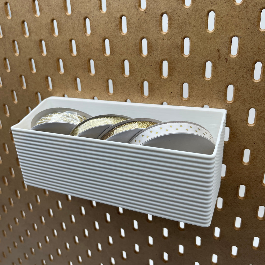 Striped Pegboard Bins