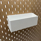 Striped Pegboard Bins