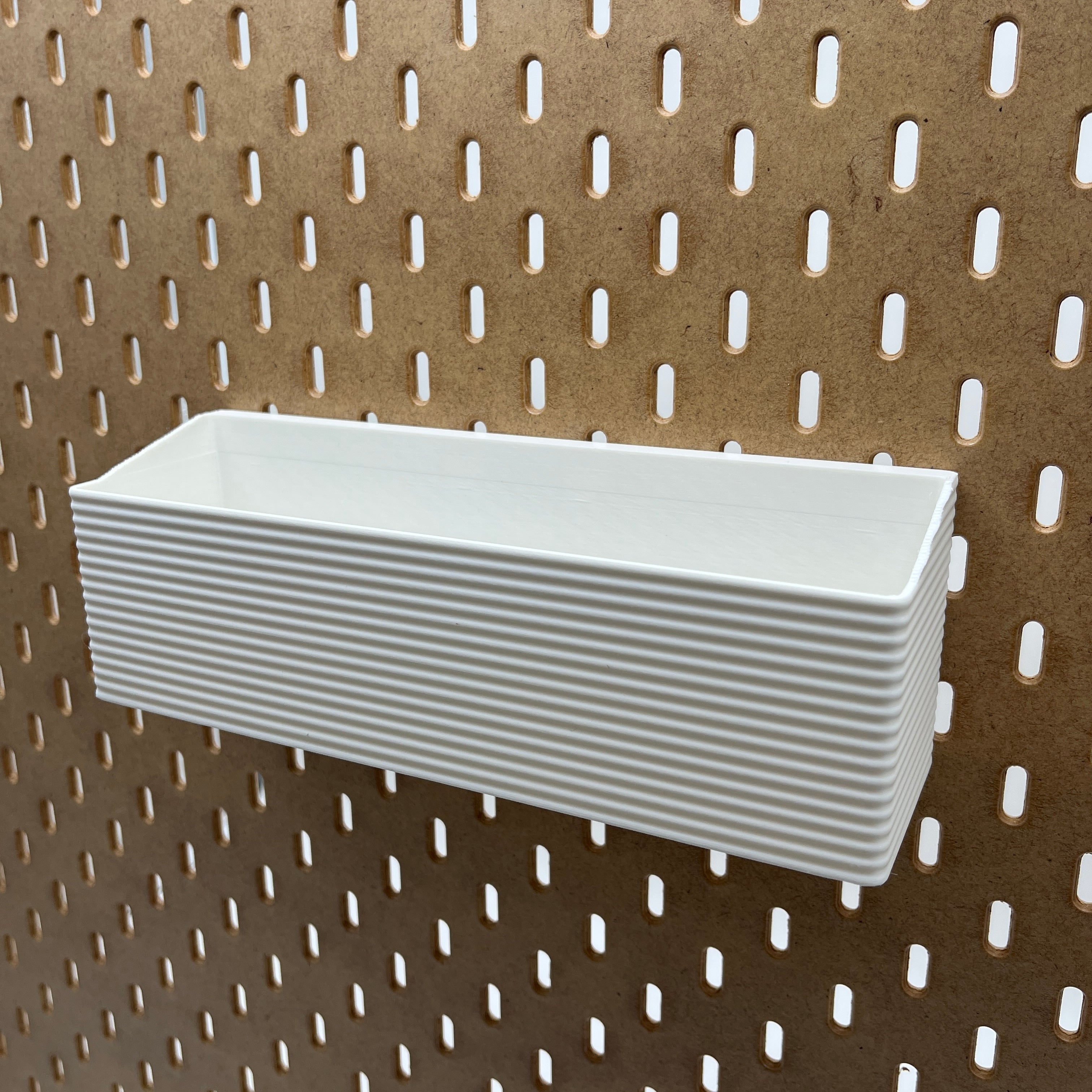 Striped Pegboard Bins, SKADIS, Tall, W:240mm — view 5