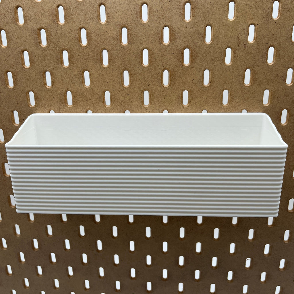 Striped Pegboard Bins, SKADIS, Tall, W:240mm — view 4