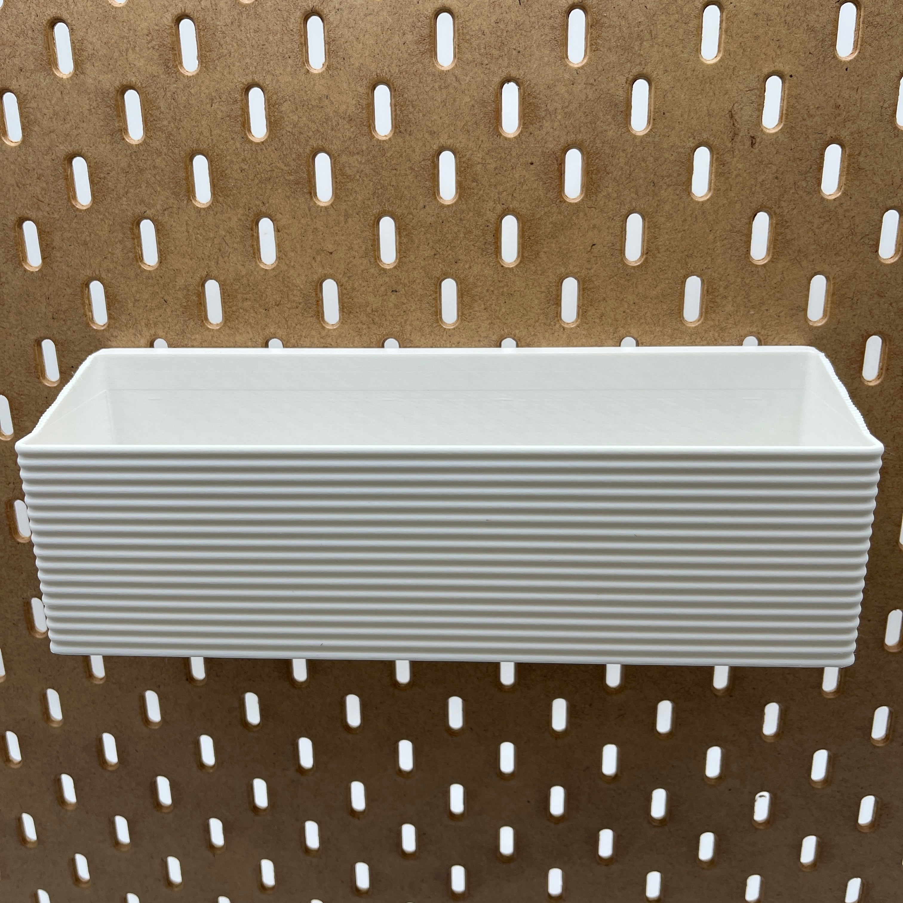Striped Pegboard Bins, SKADIS, Tall, W:240mm — view 4
