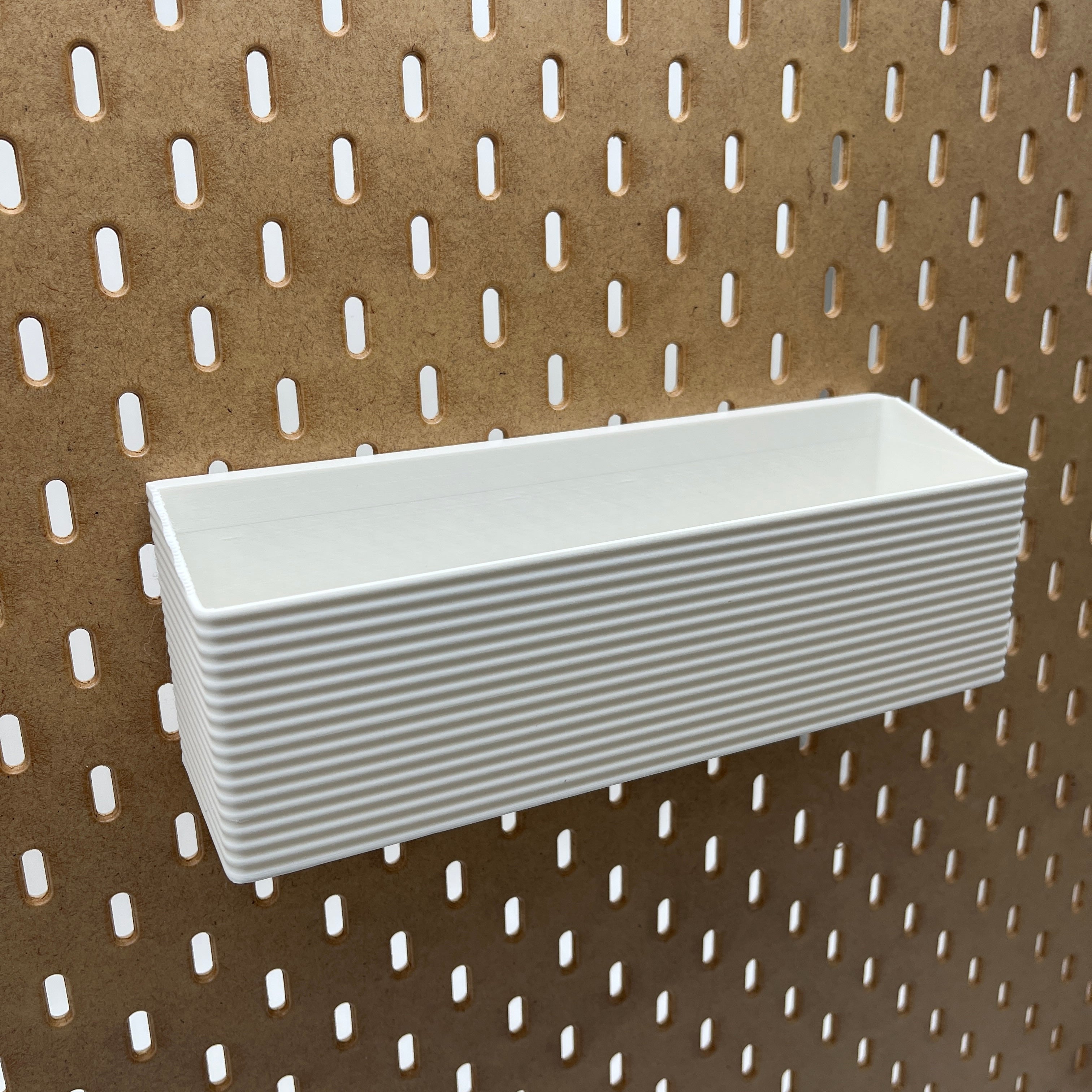 Striped Pegboard Bins, SKADIS, Tall, W:240mm — view 3