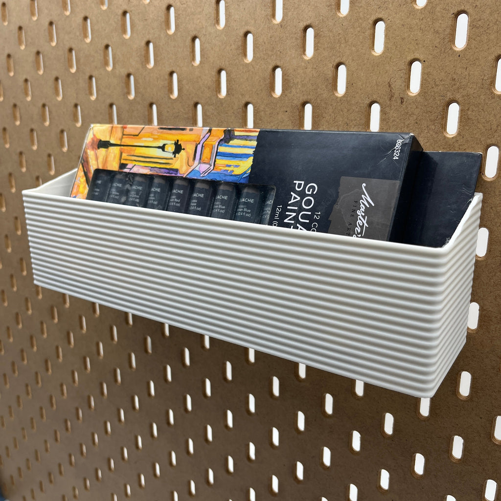 Striped Pegboard Bins, SKADIS, Tall, W:280mm — view 2