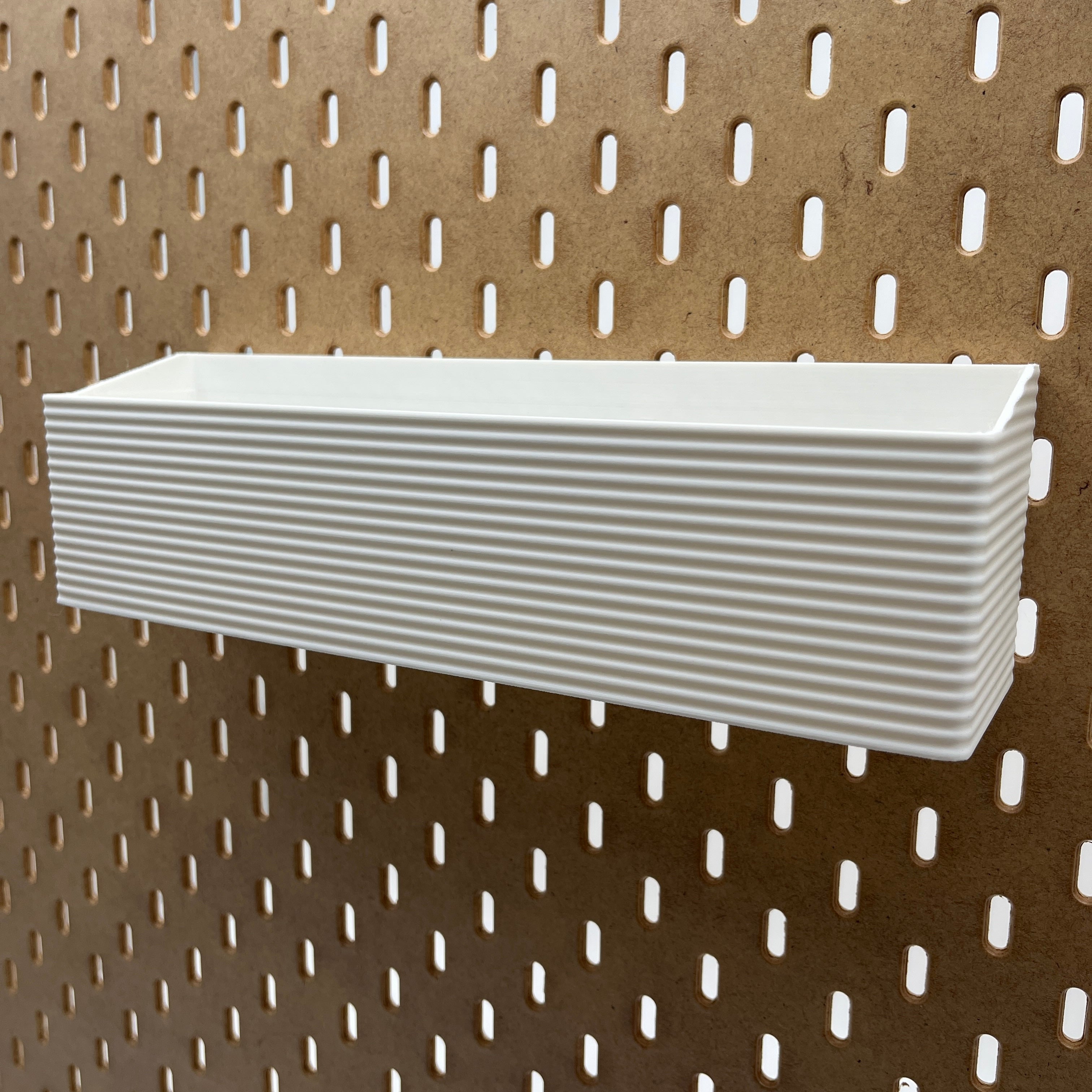 Striped Pegboard Bins, SKADIS, Tall, W:280mm — view 4