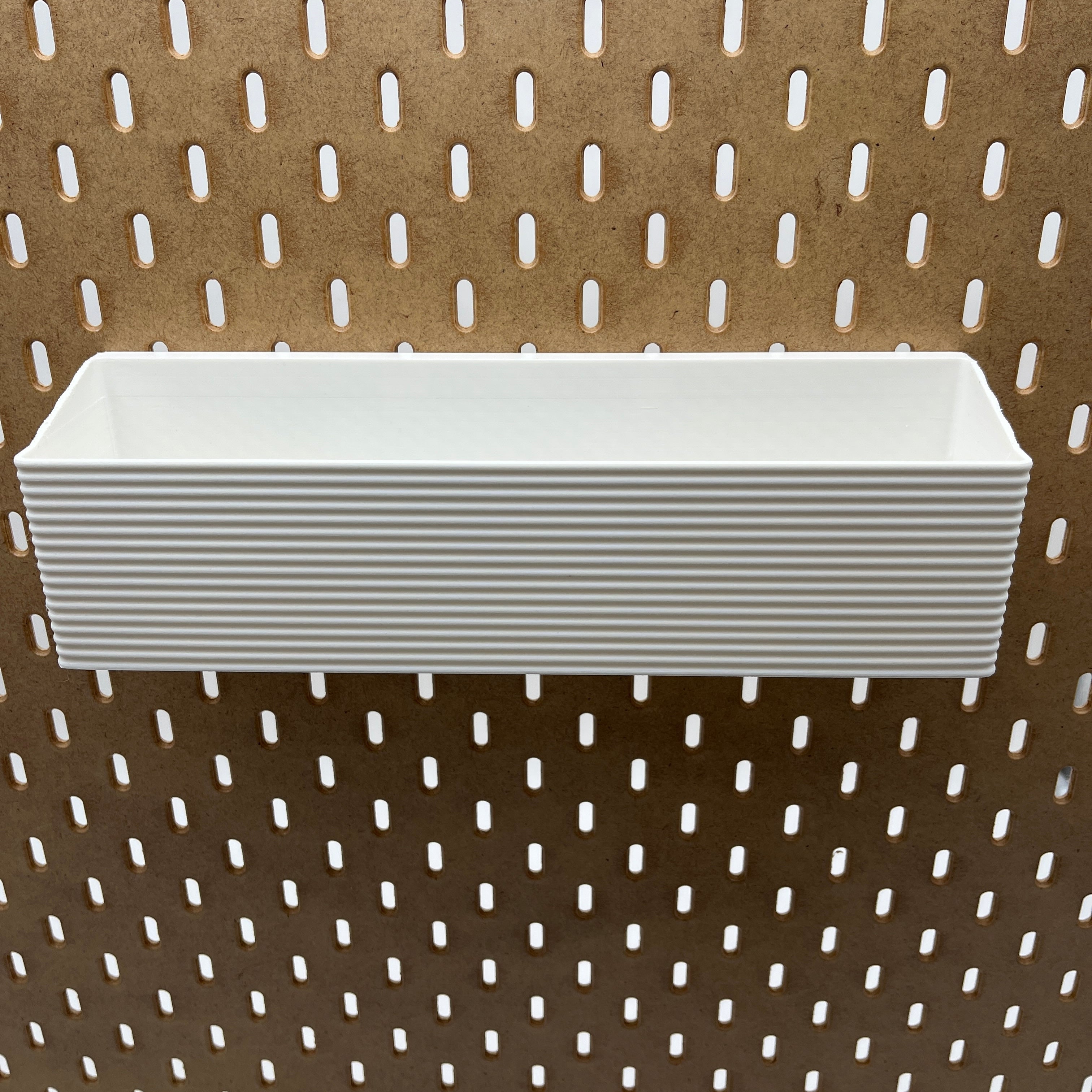 Striped Pegboard Bins, SKADIS, Tall, W:280mm — view 3