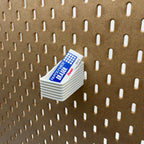 Striped Pegboard Bins