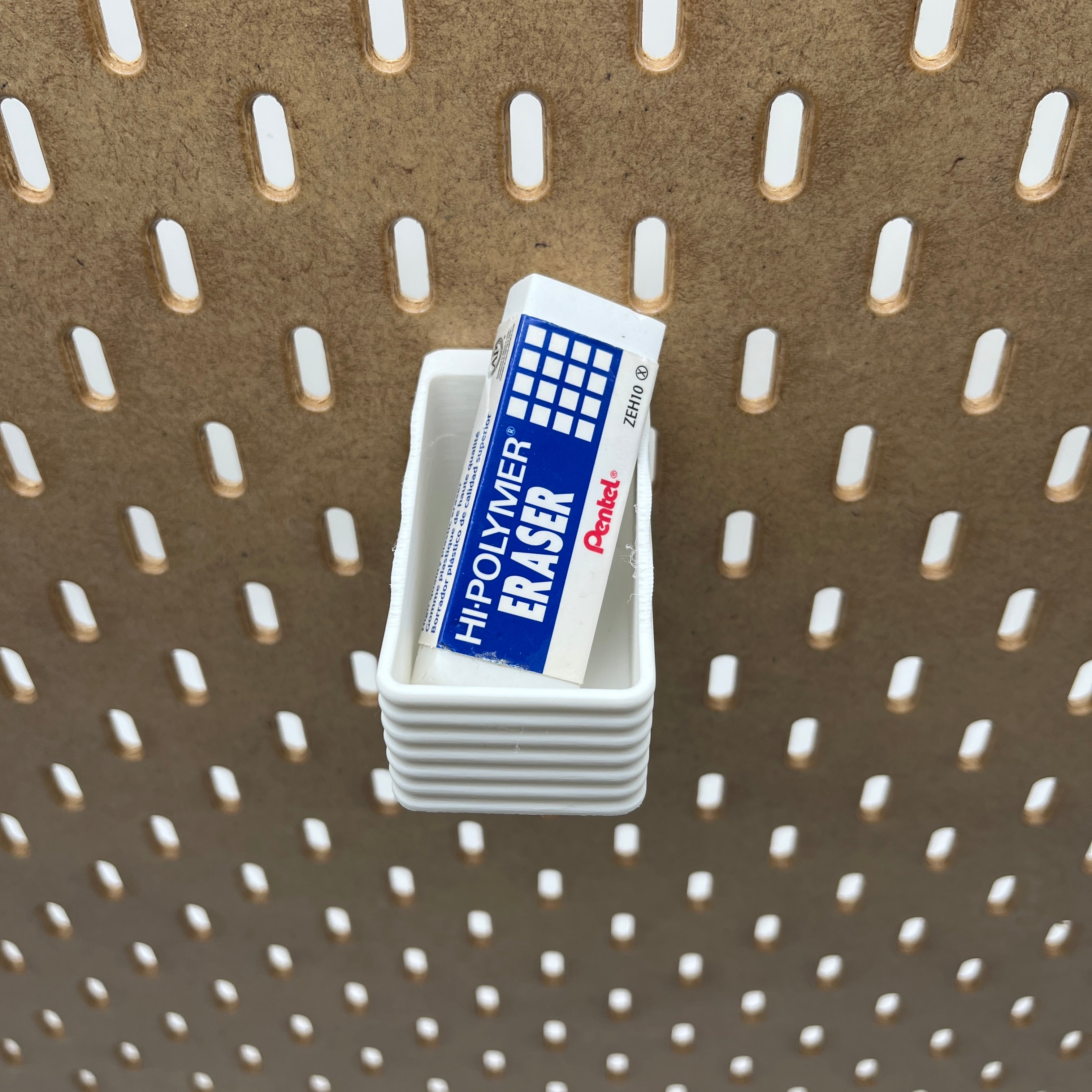 Striped Pegboard Bins