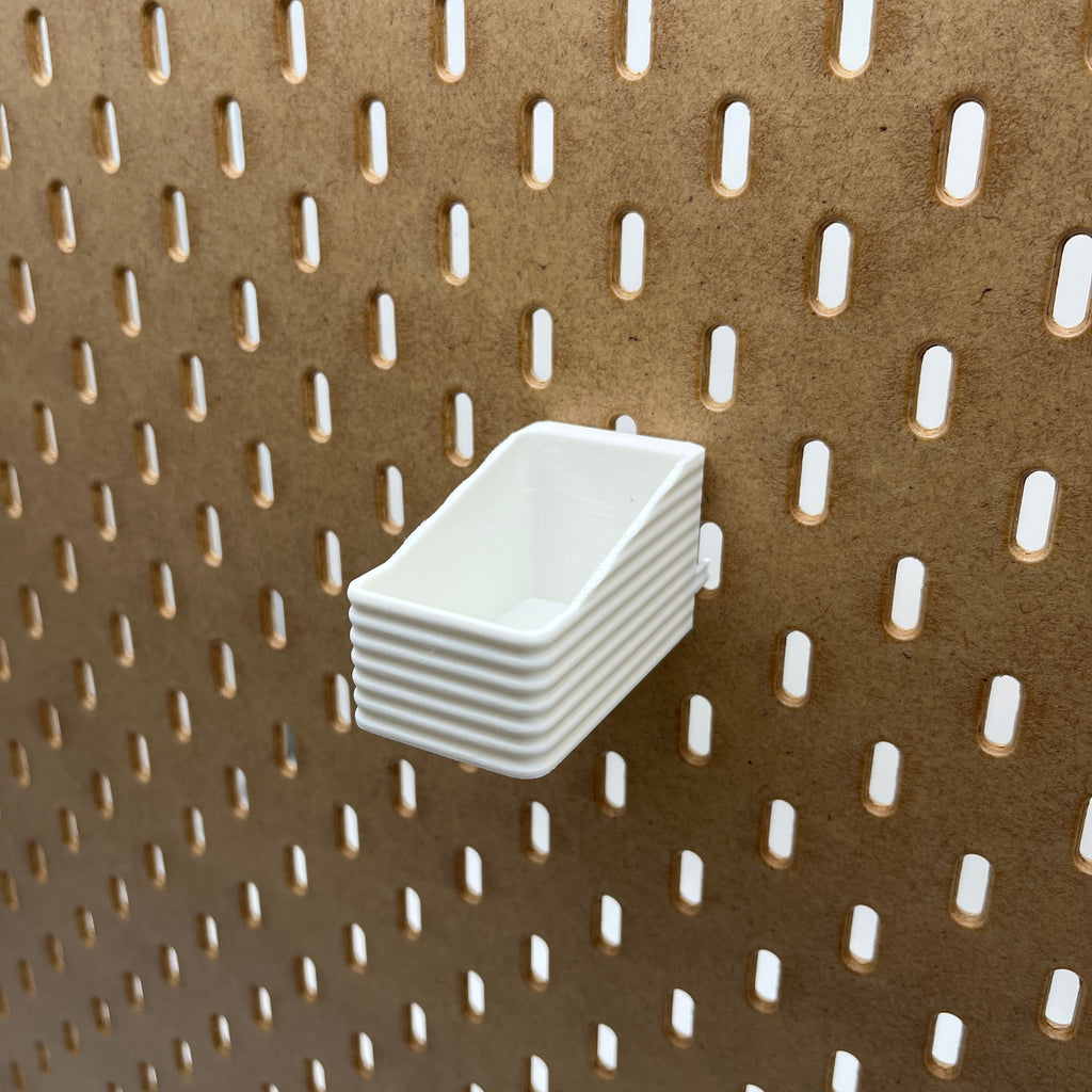 Striped Pegboard Bins
