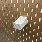 Striped Pegboard Bins