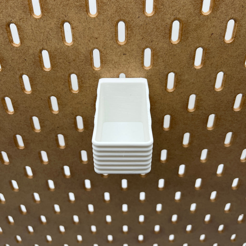 Striped Pegboard Bins, SKADIS, Short, W:40mm — view 4