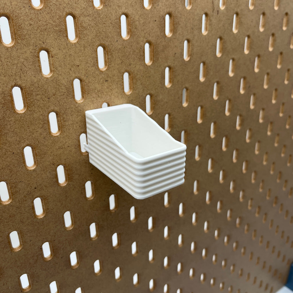 Striped Pegboard Bins, SKADIS, Short, W:40mm — view 3