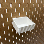 Striped Pegboard Bins, SKADIS, Short, W:80mm — view 3