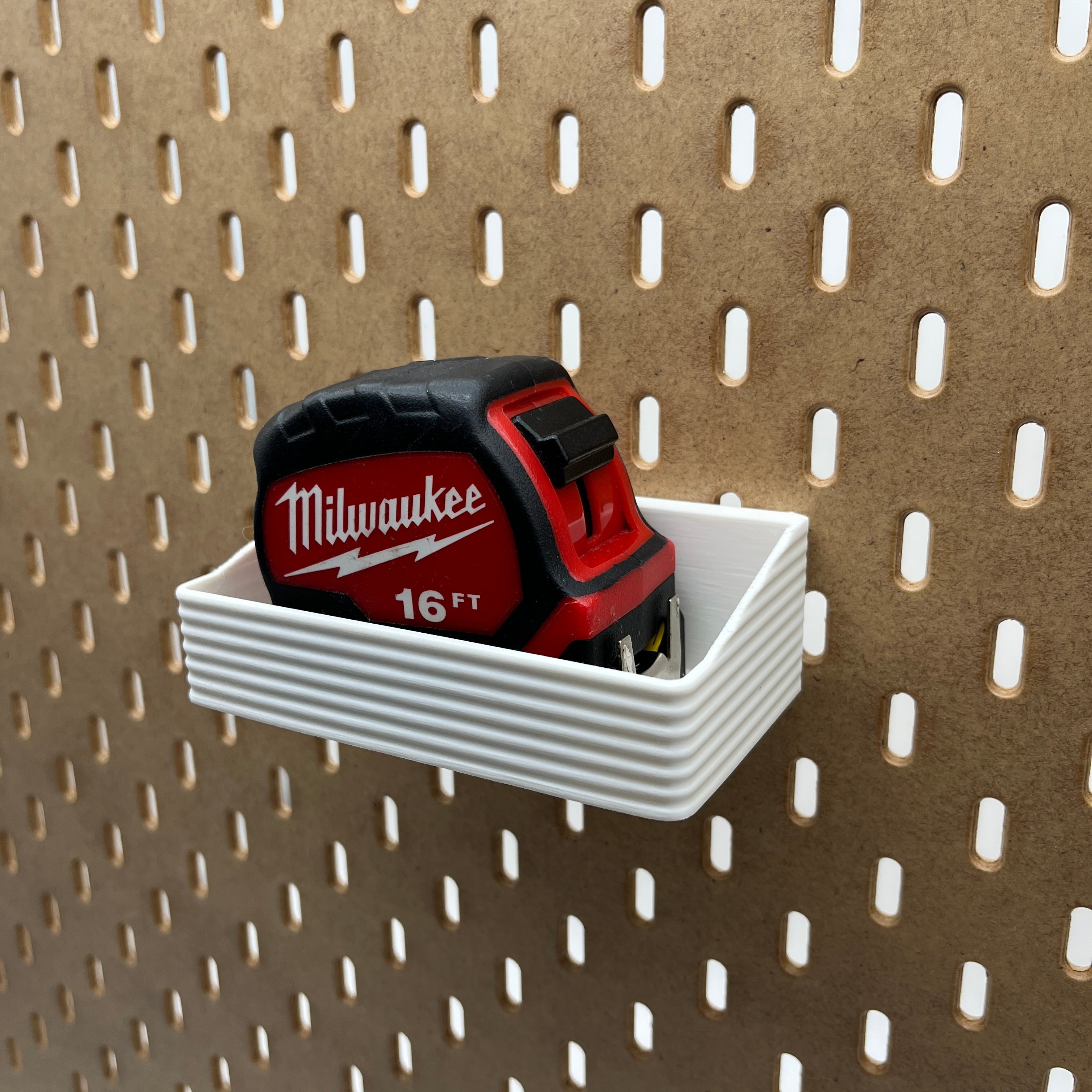 Striped Pegboard Bins