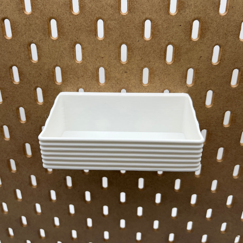 Striped Pegboard Bins