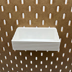 Striped Pegboard Bins