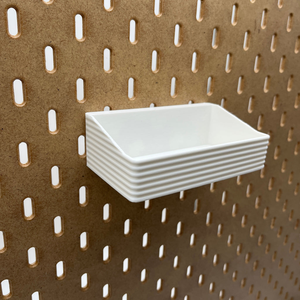 Striped Pegboard Bins