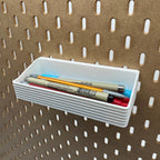 Striped Pegboard Bins, SKADIS, Short, W:160mm — view 2