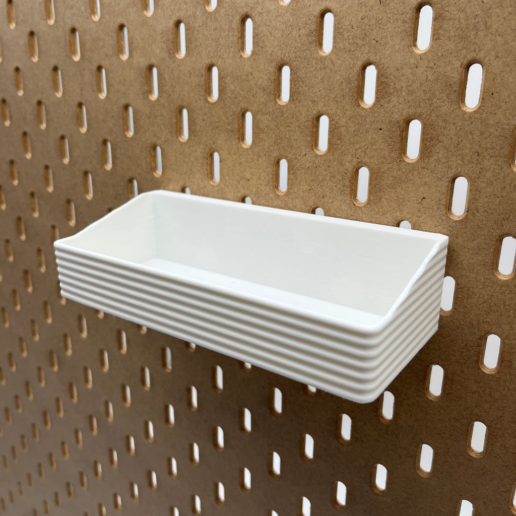 Striped Pegboard Bins