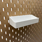 Striped Pegboard Bins, SKADIS, Short, W:160mm — view 3