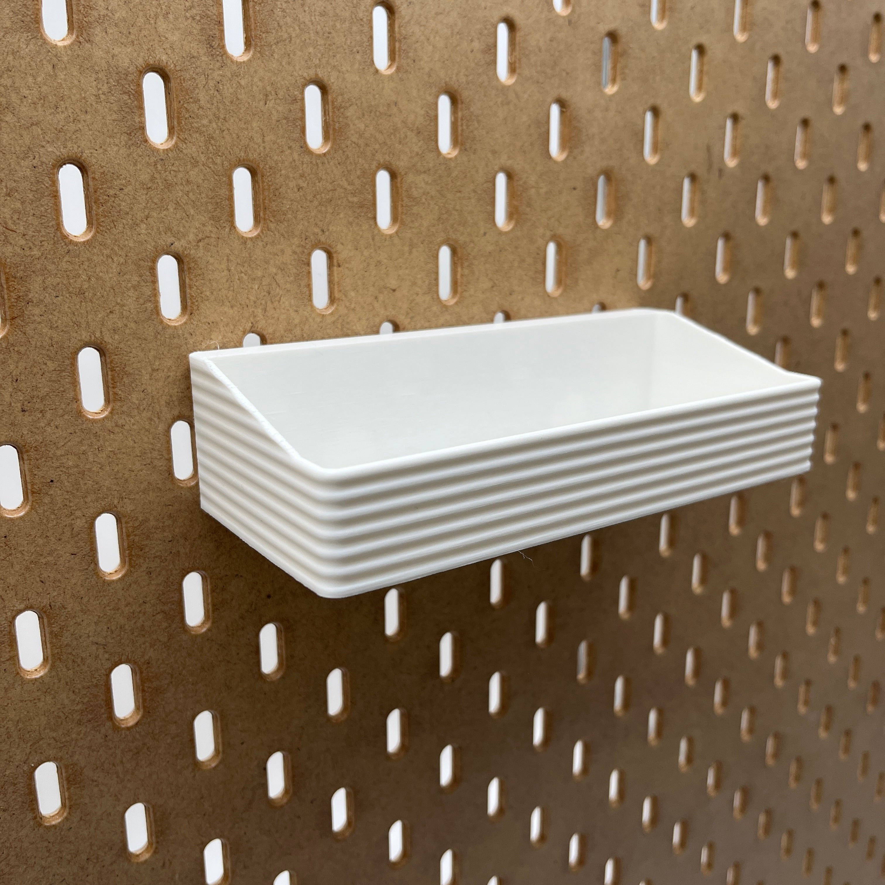 Striped Pegboard Bins, SKADIS, Short, W:160mm — view 3