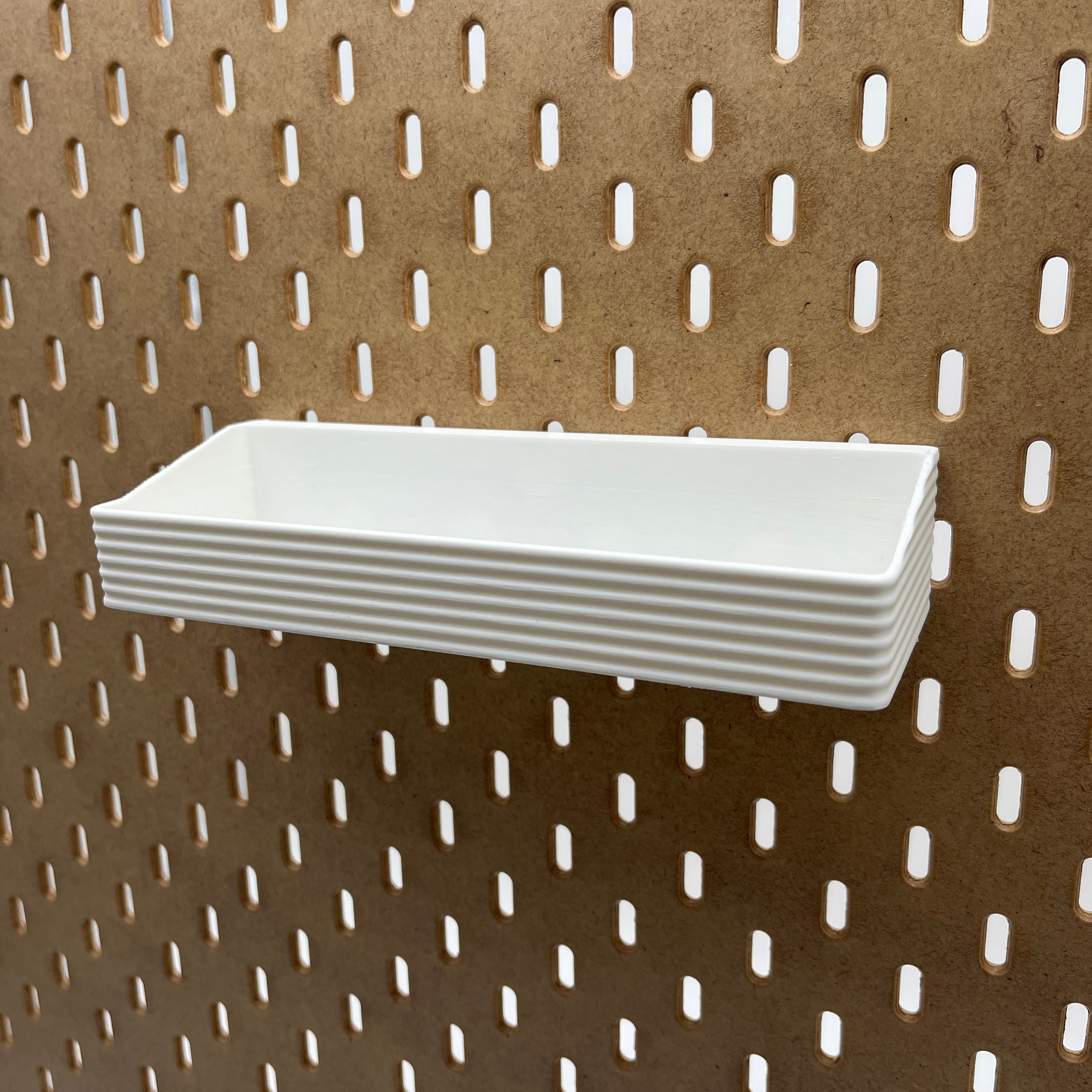Striped Pegboard Bins, SKADIS, Short, W:200mm — view 4