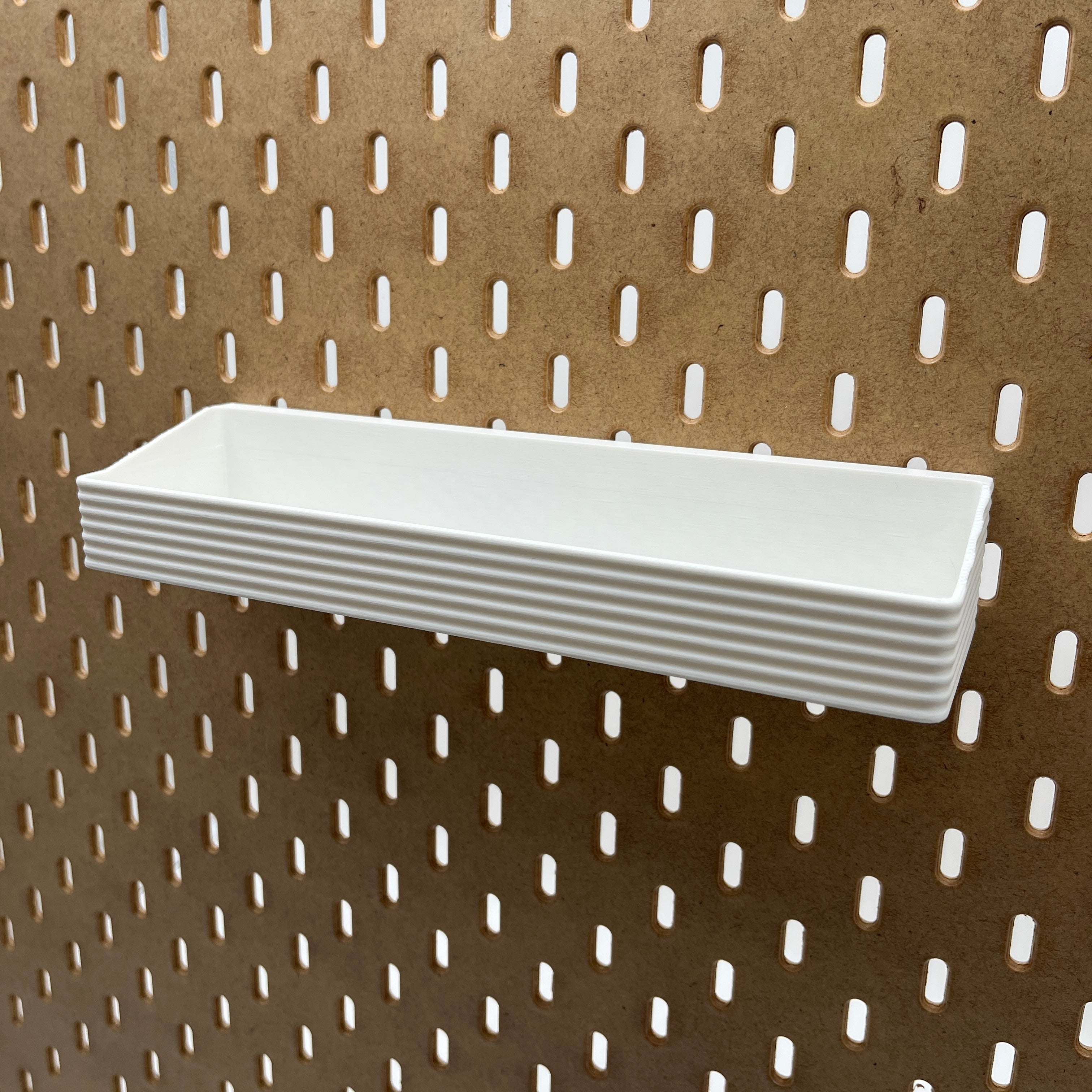 Striped Pegboard Bins, SKADIS, Short, W:240mm — view 5