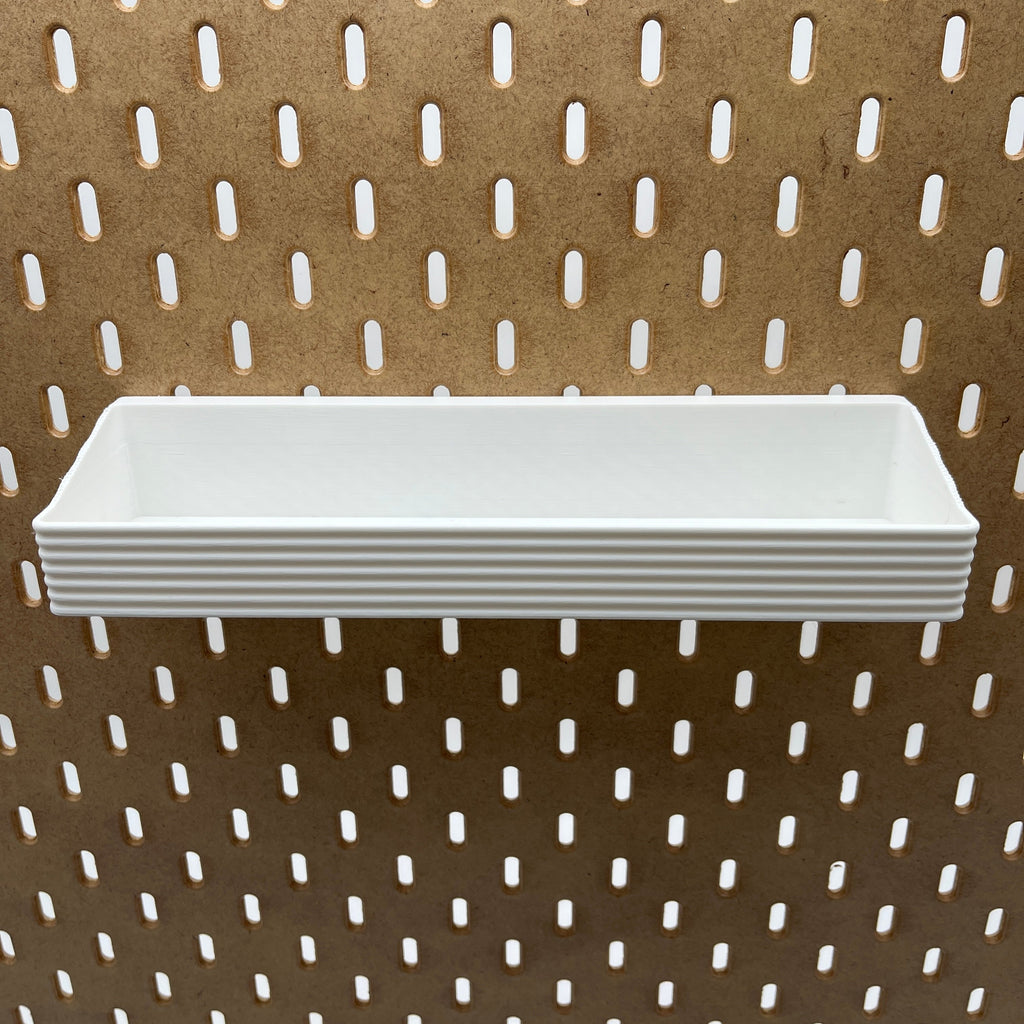 Striped Pegboard Bins, SKADIS, Short, W:240mm — view 4