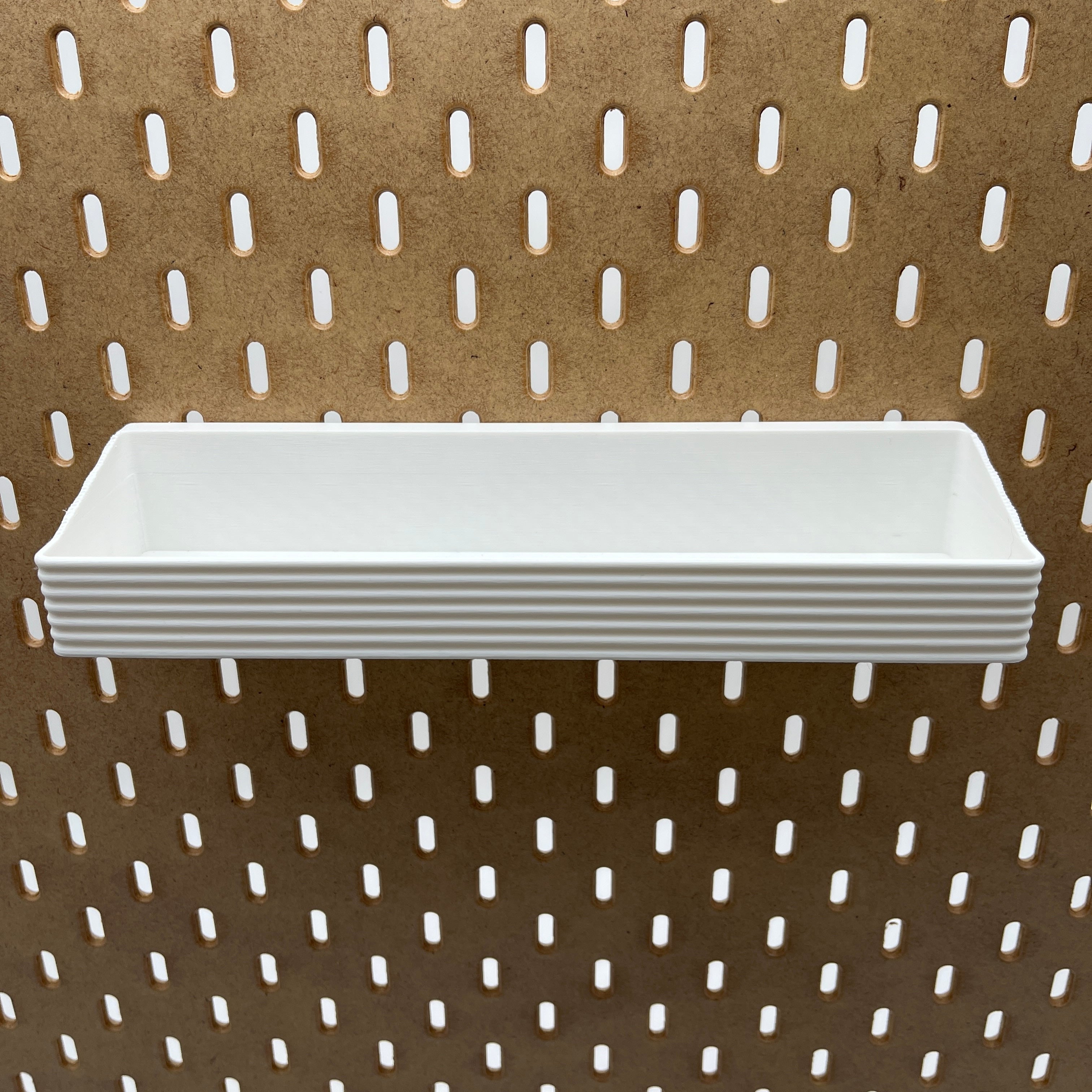 Striped Pegboard Bins, SKADIS, Short, W:240mm — view 4