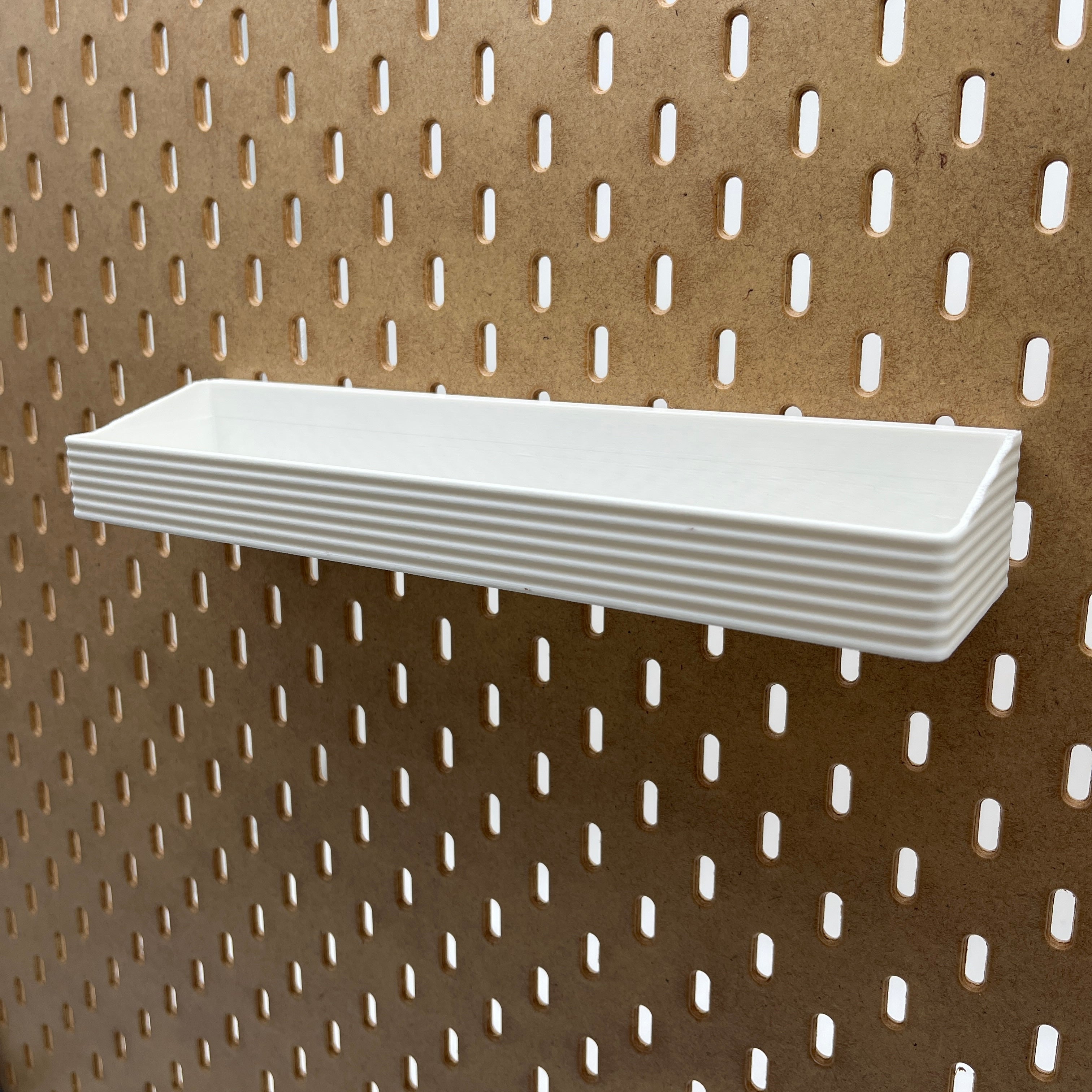Striped Pegboard Bins