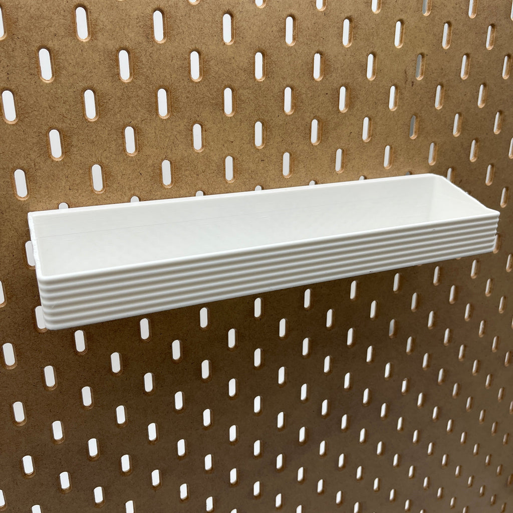 Striped Pegboard Bins, SKADIS, Short, W:280mm — view 3