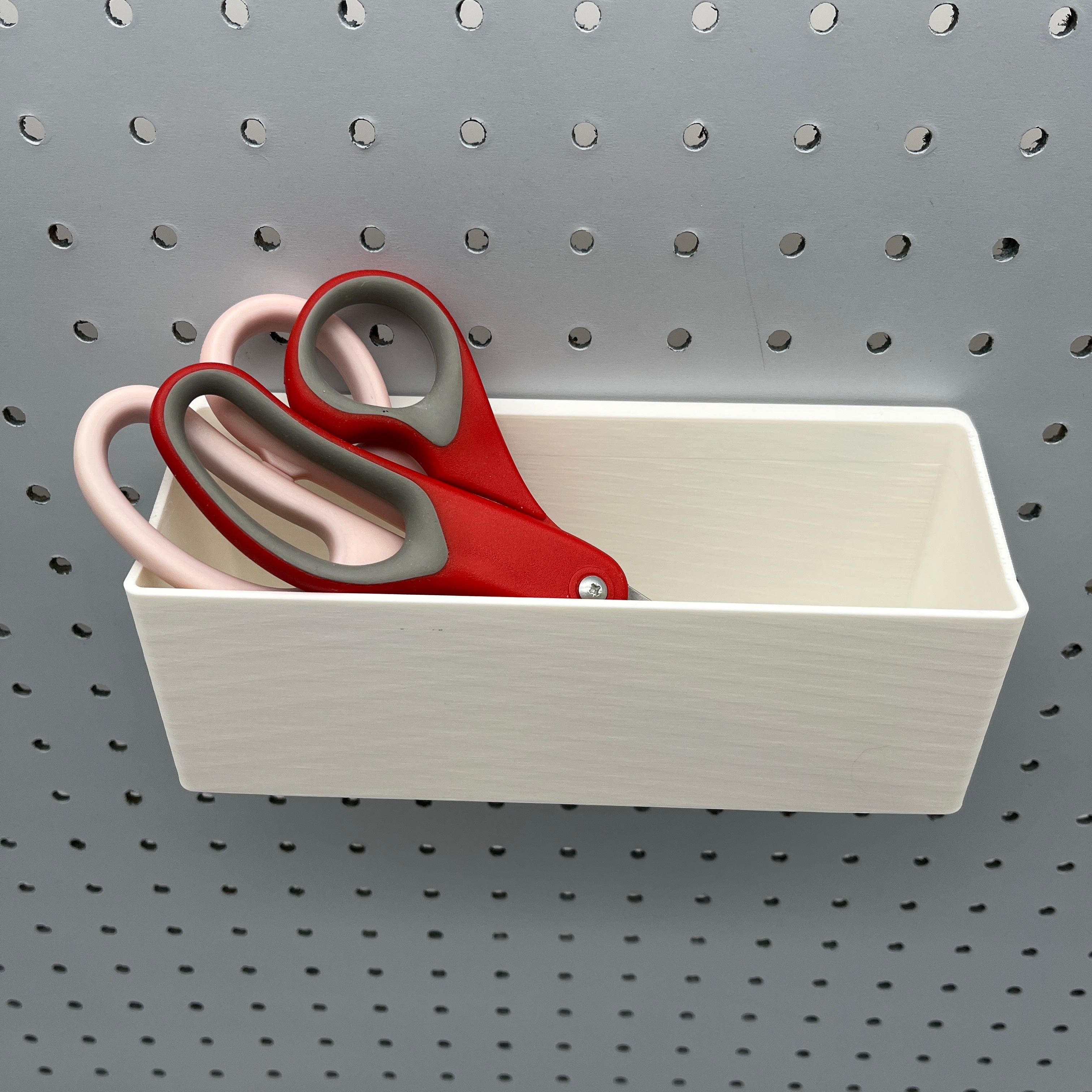 Pegboard Bins, 1/4", Tall, W:8"