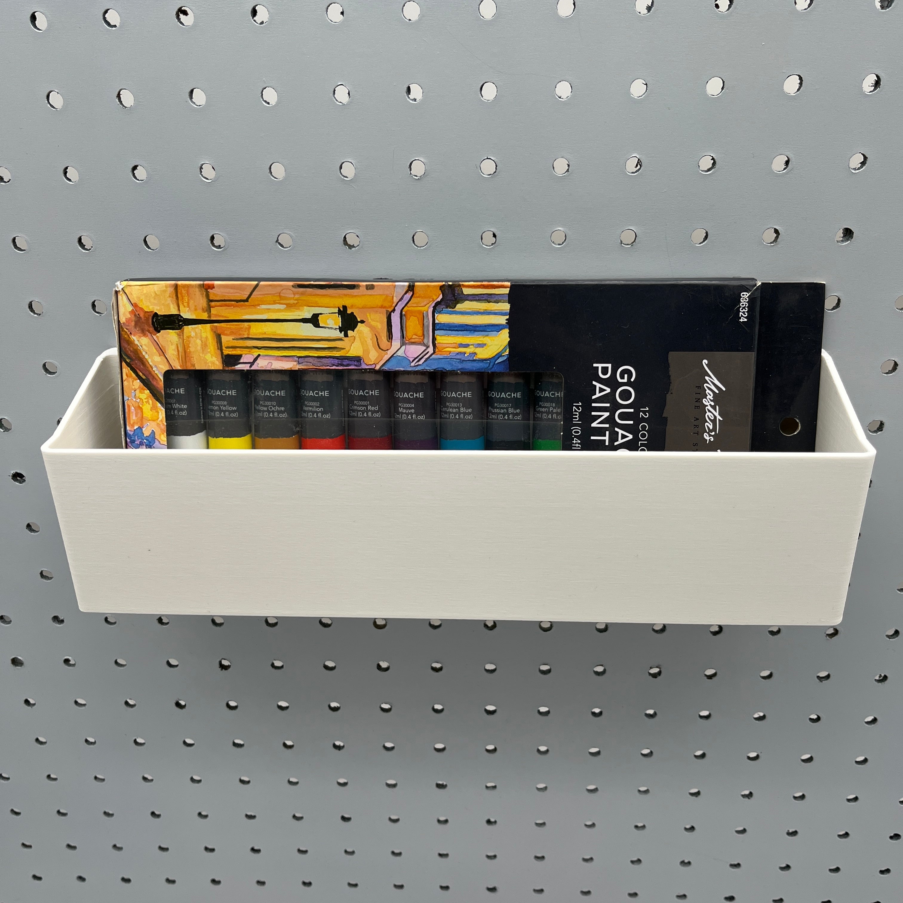 Pegboard Bins, 1/4", Tall, W:11"