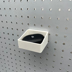 Pegboard Bins, 1/4", Short, W:3"