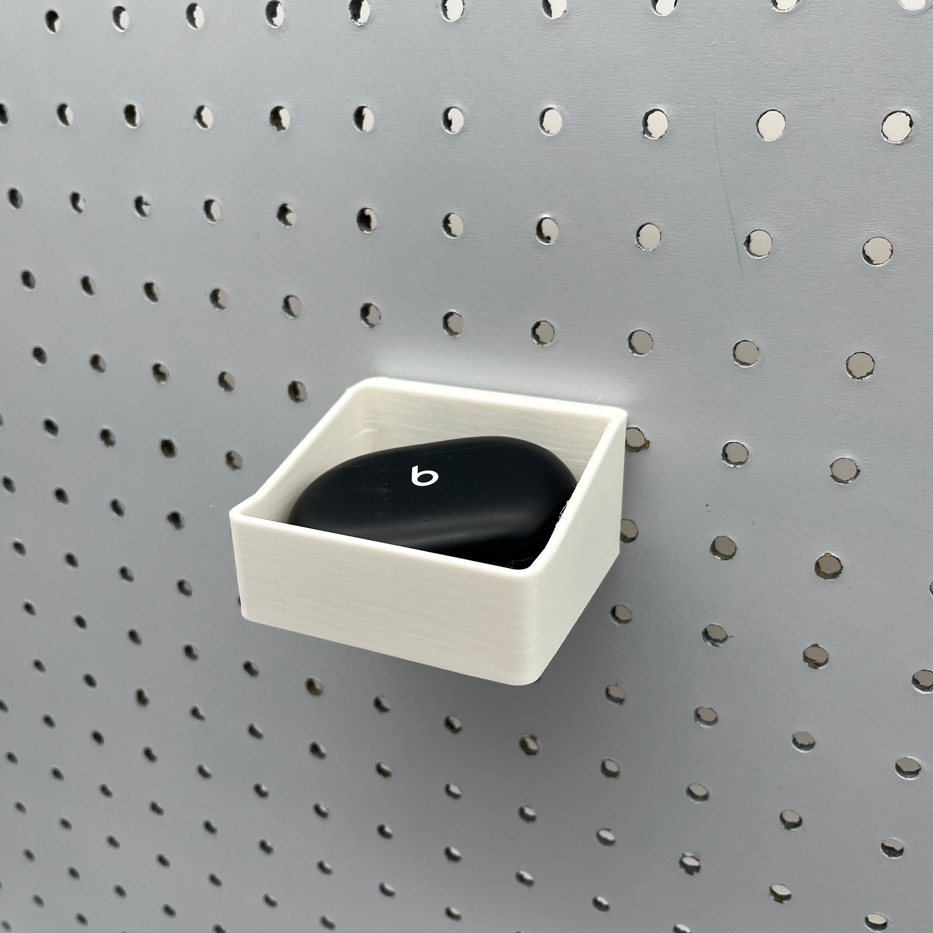 Pegboard Bins, 1/4", Short, W:3"