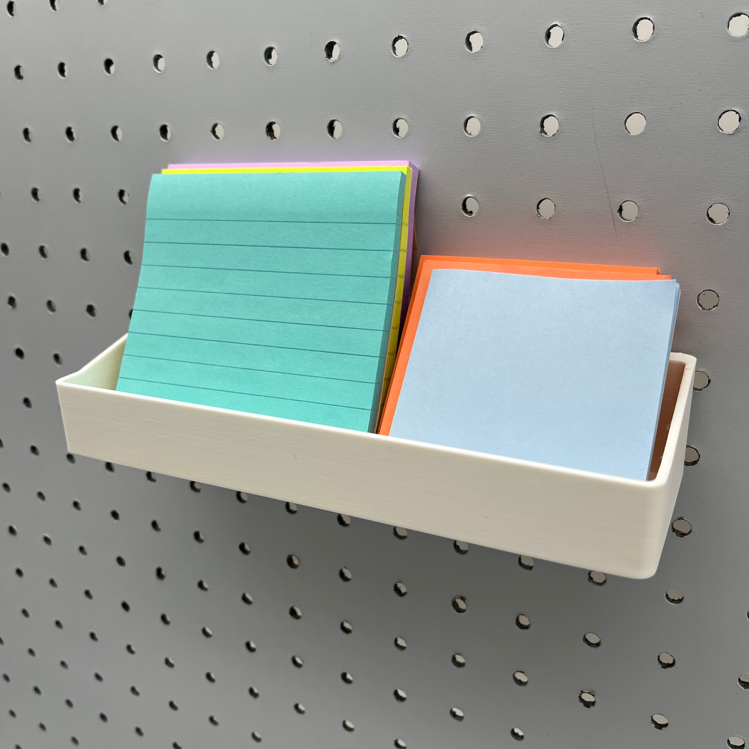 Pegboard Bins, 1/4", Short, W:8"