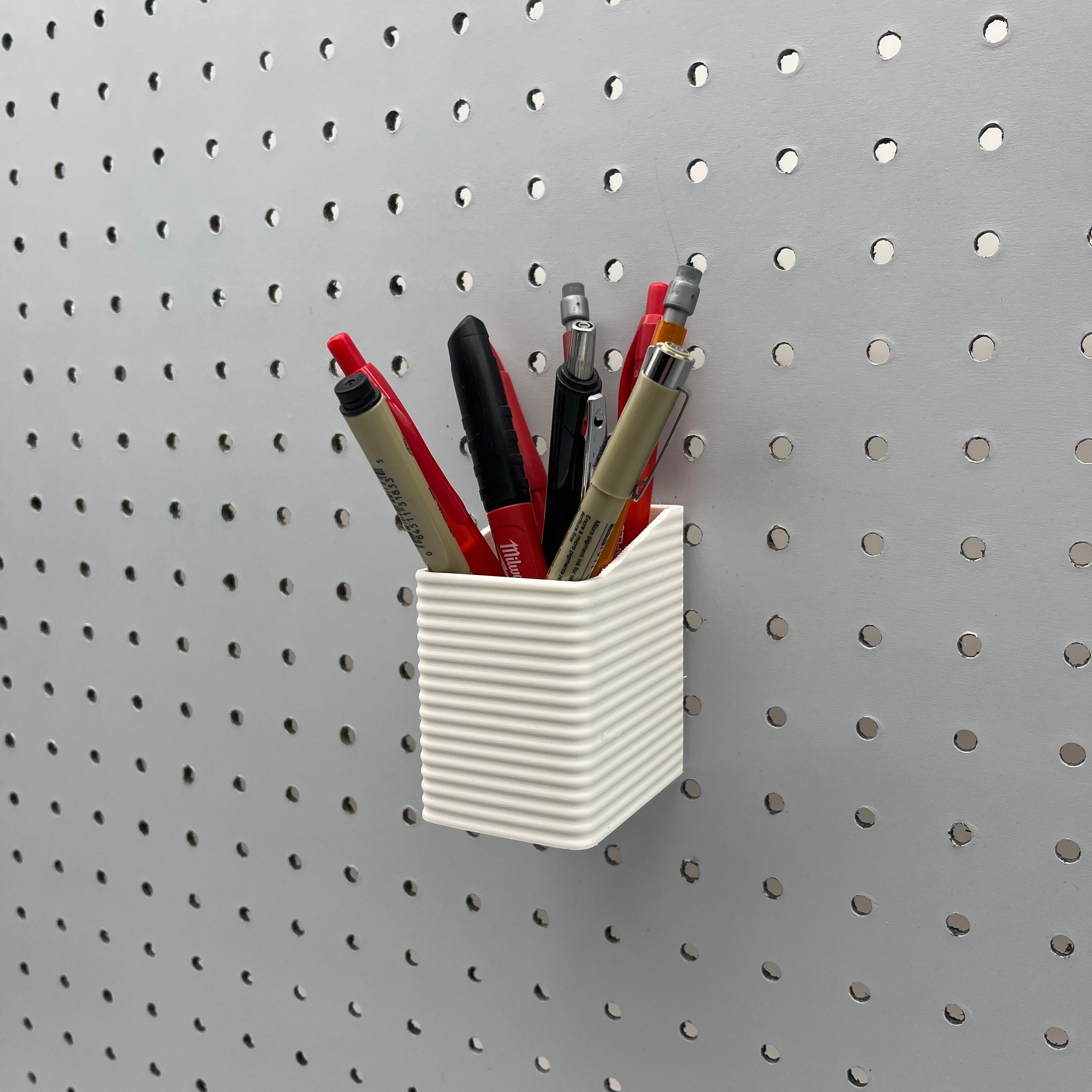 Striped Pegboard Bins, 1/4", Tall, W:2" — view 2
