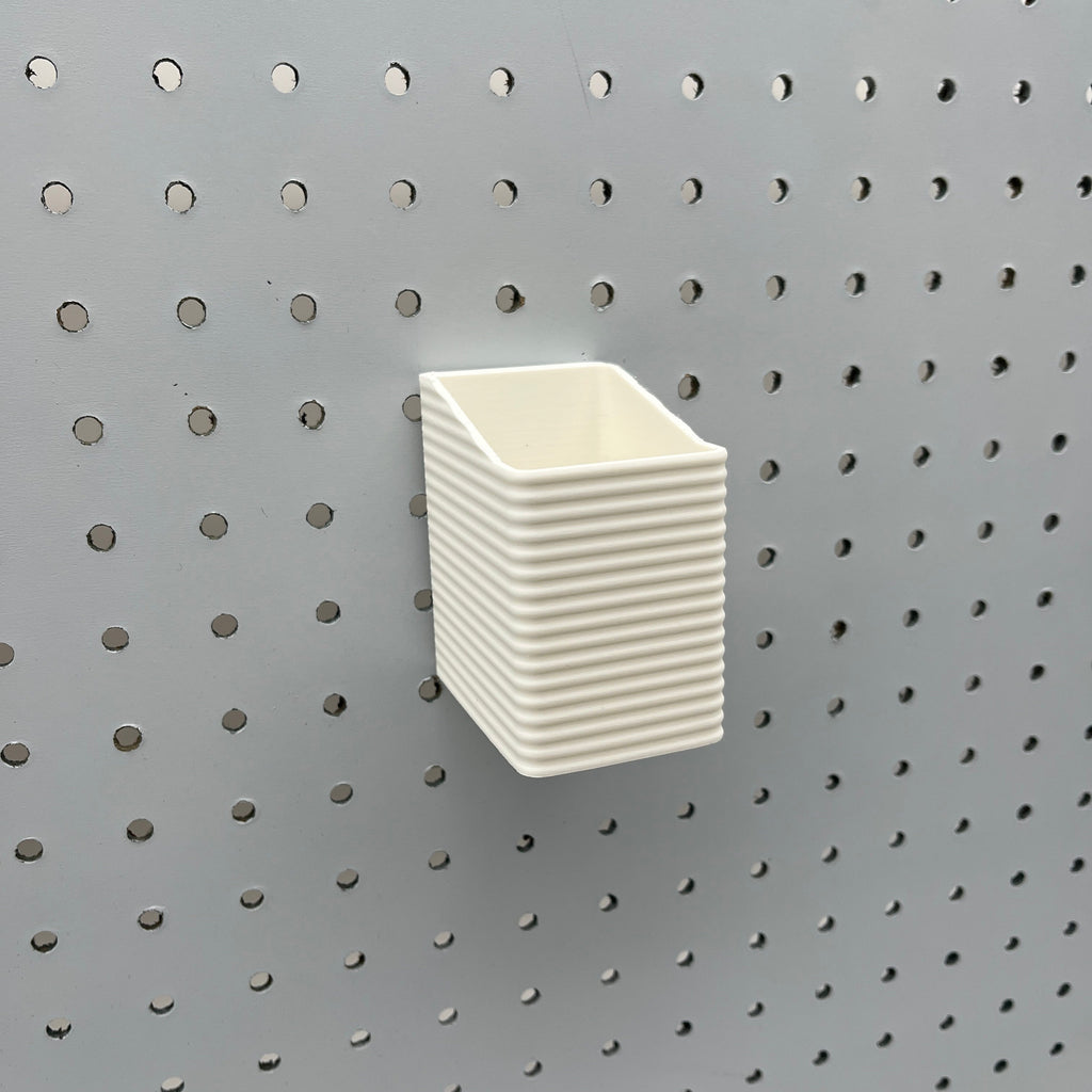 Striped Pegboard Bins