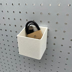 Striped Pegboard Bins