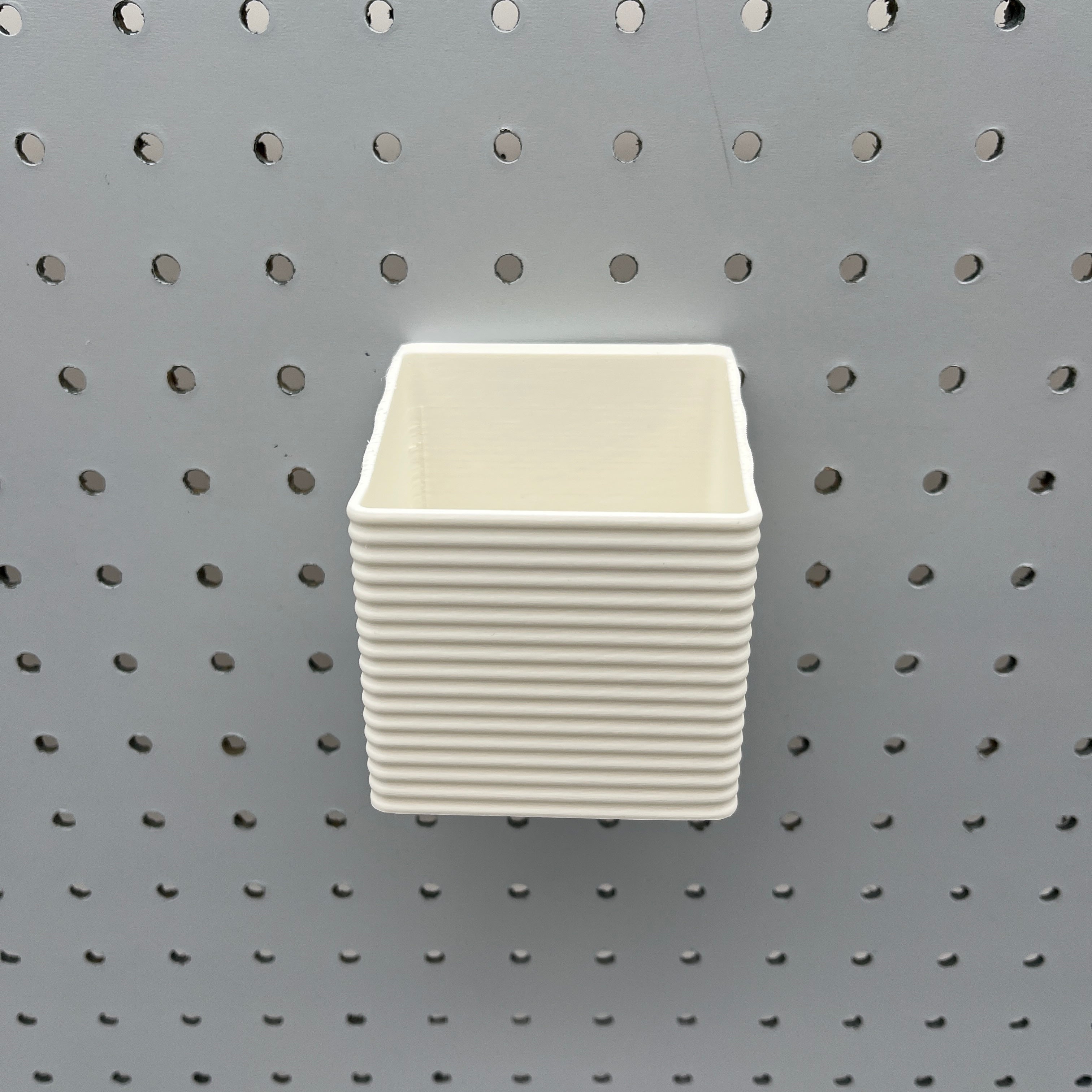 Striped Pegboard Bins