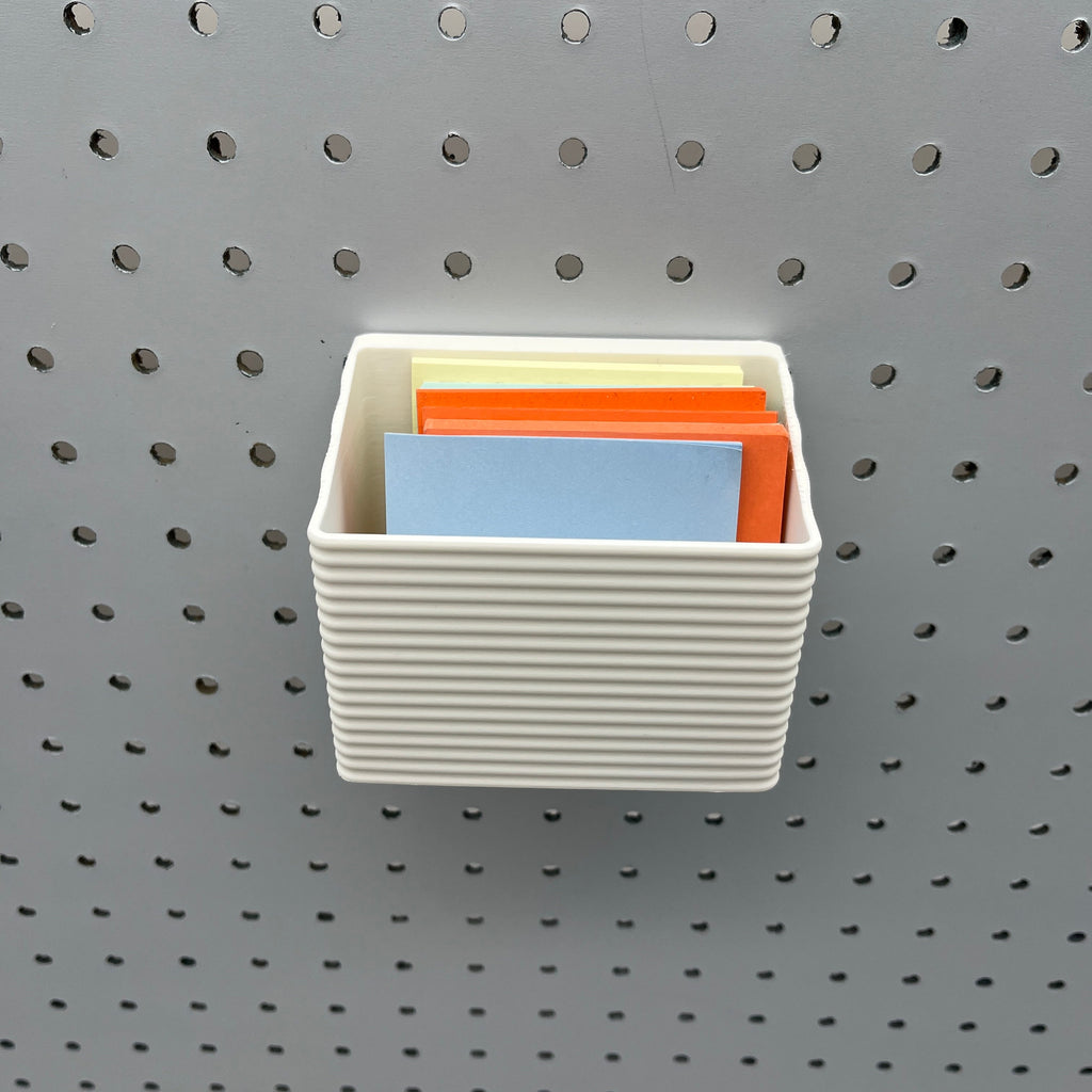 Striped Pegboard Bins