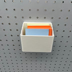 Striped Pegboard Bins