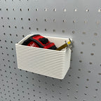 Striped Pegboard Bins